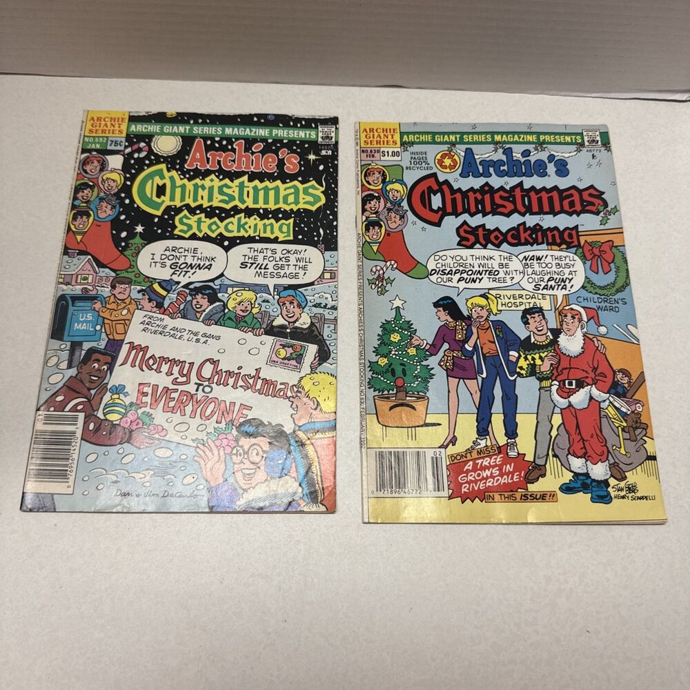 2 Archie Giant Comics The Christmas Stocking - # 592 & 630